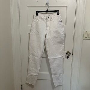 Old Navy High-Rise White Jeans - Size 8 Tall